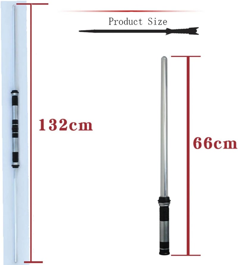 Beauenty 2PCS Flashing Lightsaber Laser Double Sword Light Saber with Sound and Color Adjustment - Image 4